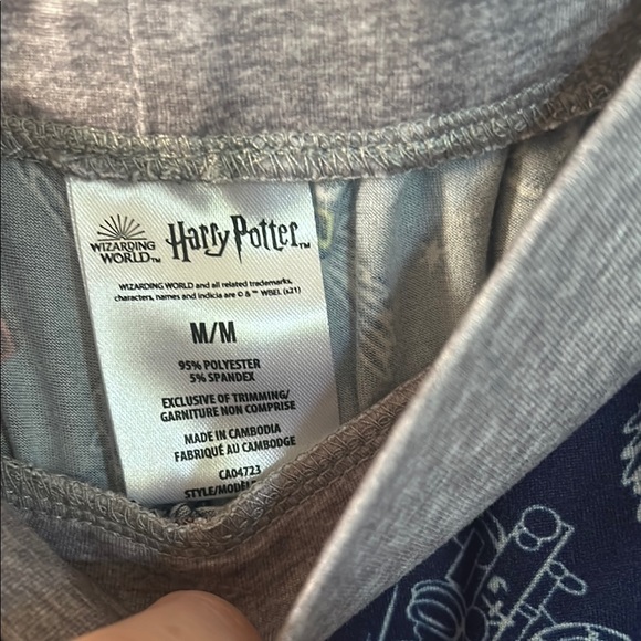 Harry Potter Warner Bros Blue and Red Pajama Bottoms - Picture 2 of 10
